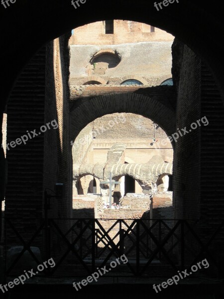 Rome Italy Roman Colosseum Building