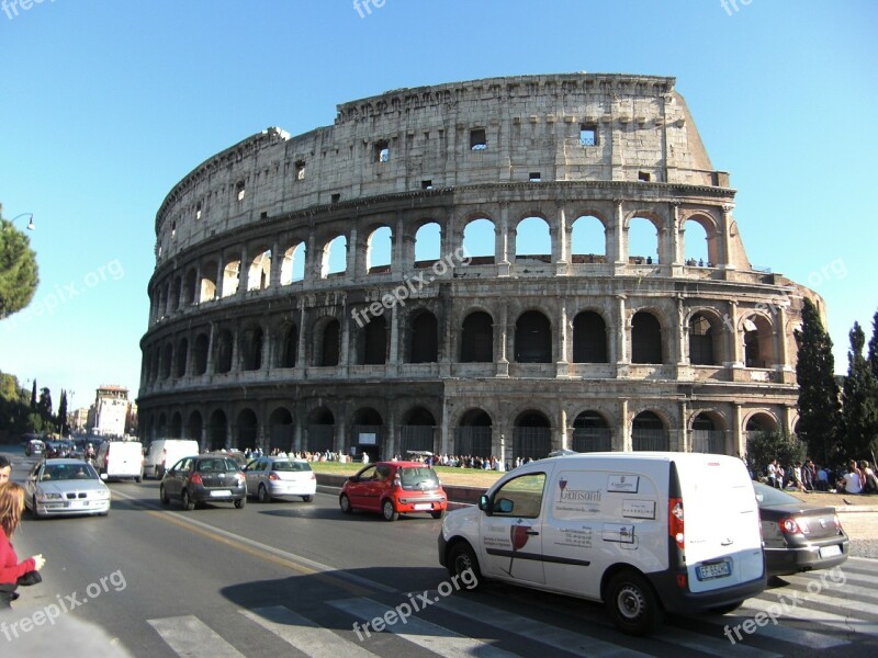 Colosseum Rome Italy Roman Building