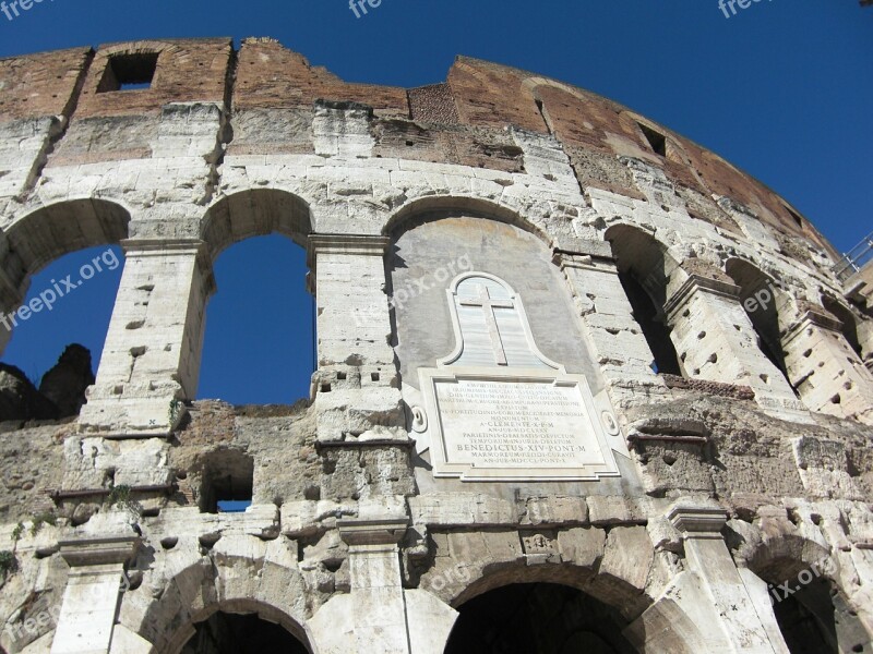 Colosseum Rome Italy Roman Building