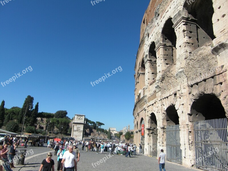 Colosseum Rome Italy Roman Building