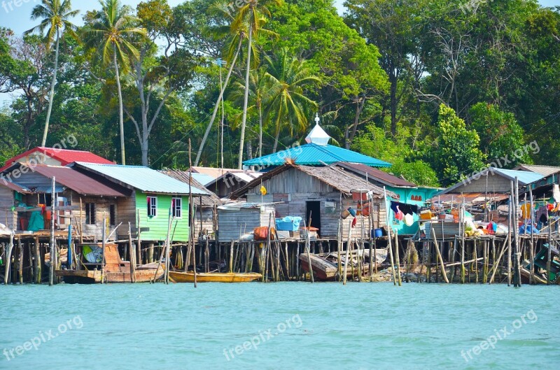 Fishing Village Fishing Village Stilts Huts