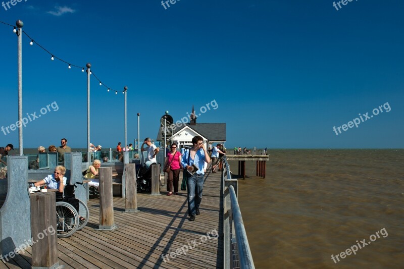 Pier Southwold North Sea Coastline Suffolk