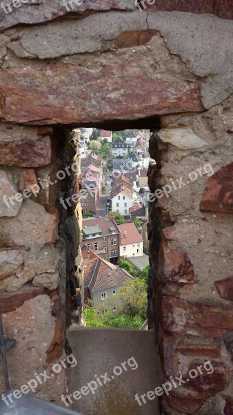 Castle Windows Embrasure Gathered Outlook By Looking