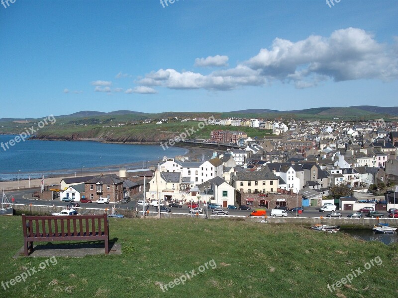 Isle Of Man Isle Sea Coast Blue Sky