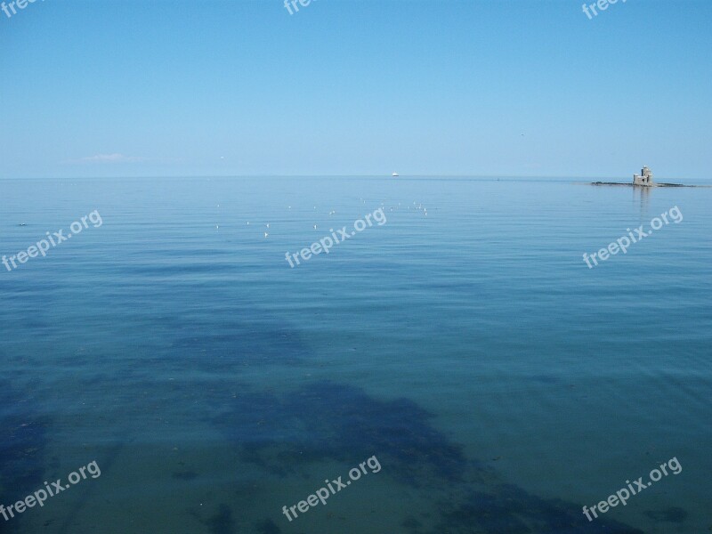 Seascape Sea Horizon Blue Water