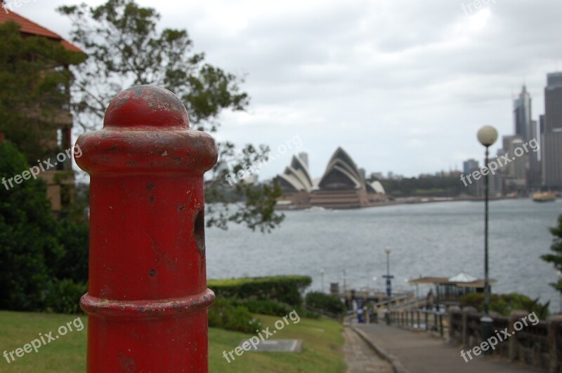 Hydrant Sydney Opera Australia Red