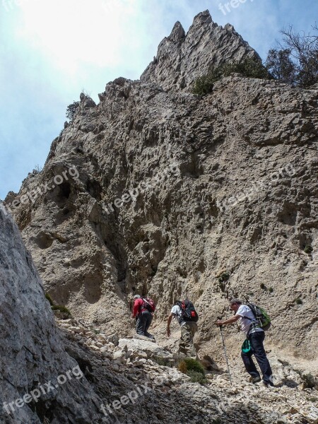 Hiking People Mountains Mountains Of Alicante Senderos De Alicante