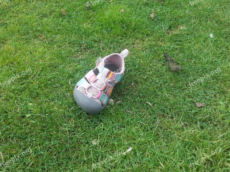 Lost Shoe Pink Shoe Childs Shoe Girls Shoe Infant Shoe