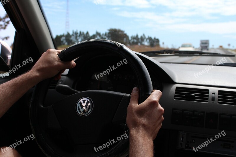 Hand Drive Steering Wheel Free Photos