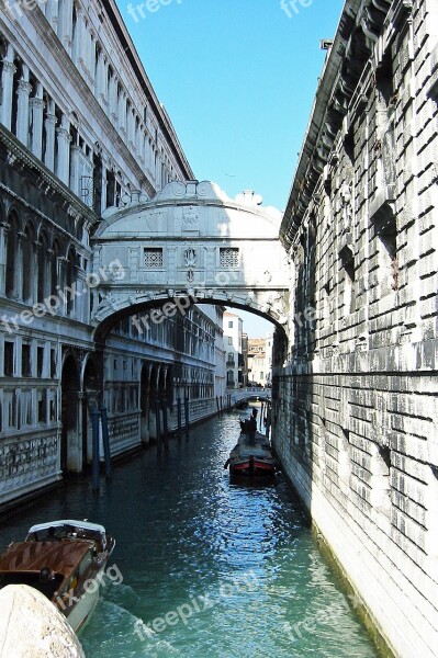 Bridge Of Sighs Venice City Sighs Bridge