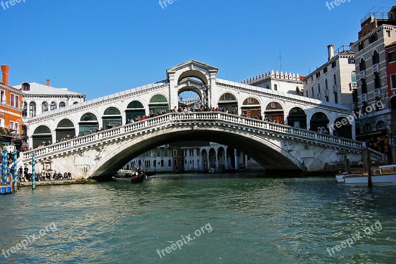 Rialto Bridge Rialto Italy Venice Bridge