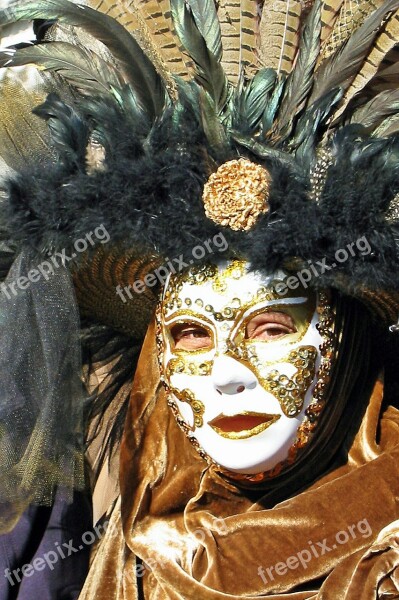 Mask Carnival Venice Carnival Of Venice Italy