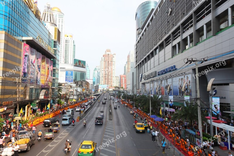 Thailand Bangkok Street Road Traffic