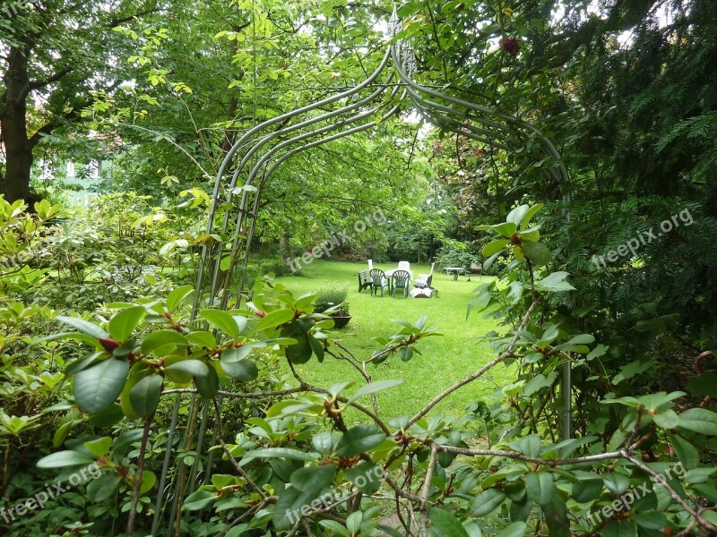 Garden In The Green Meadow Green Free Photos