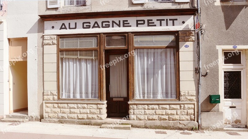 Former Trade Village Rural Area Facade Teaches