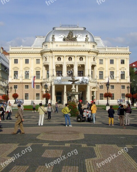 Bratislava Slovakia National Theatre Architecture City