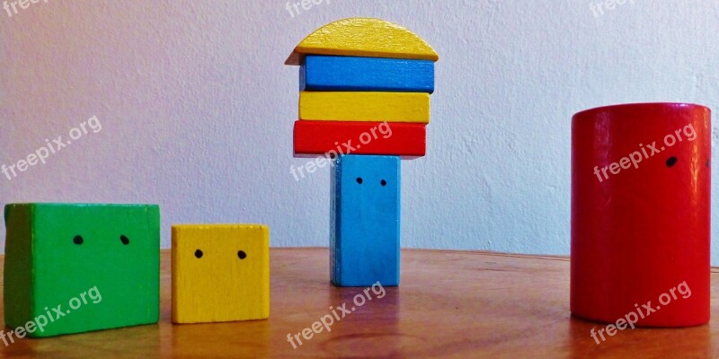 Building Blocks Colorful Tower Build Play