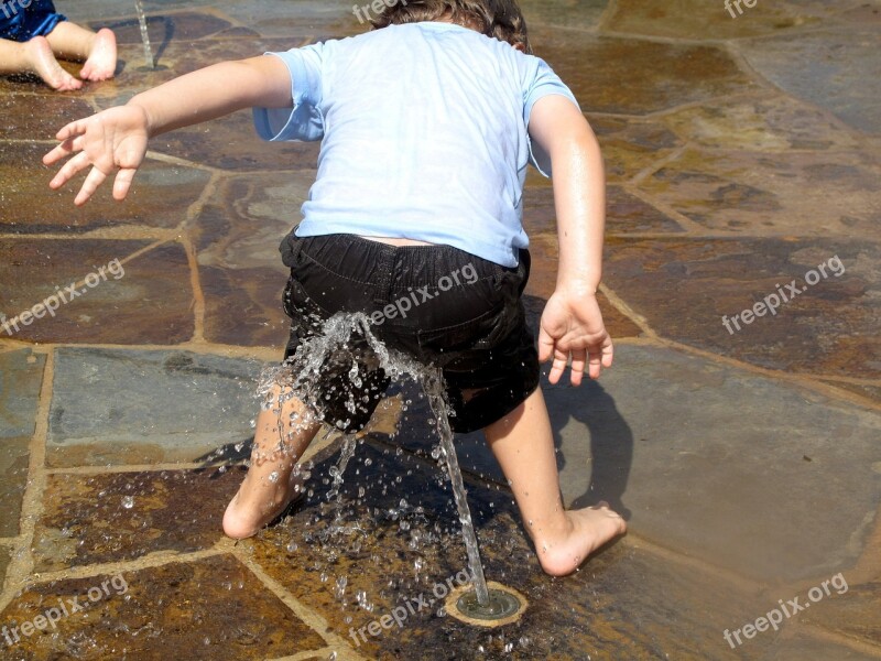 Splashing Fun Kids Summer Wet