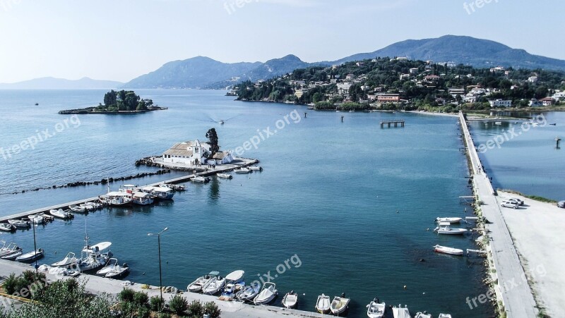 Sea Corfu Greece Island Landscape