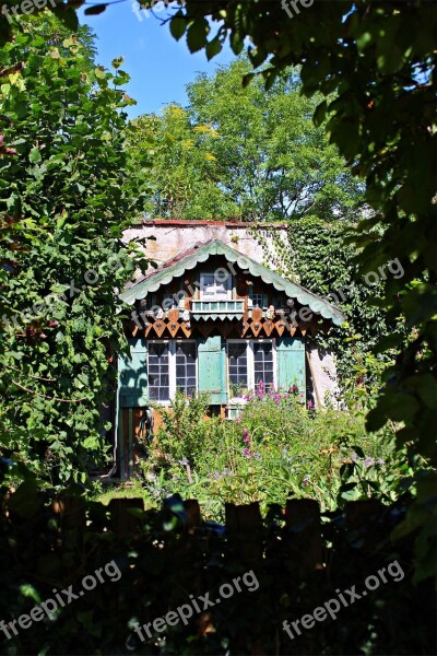 Garden Shed Log Cabin Romantic Old Mood