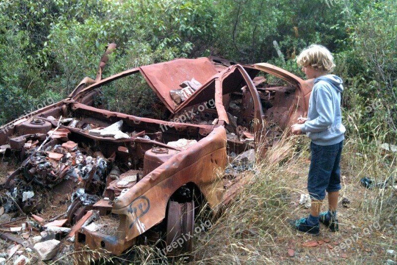 Car Broken Demolition Wreck Slammer