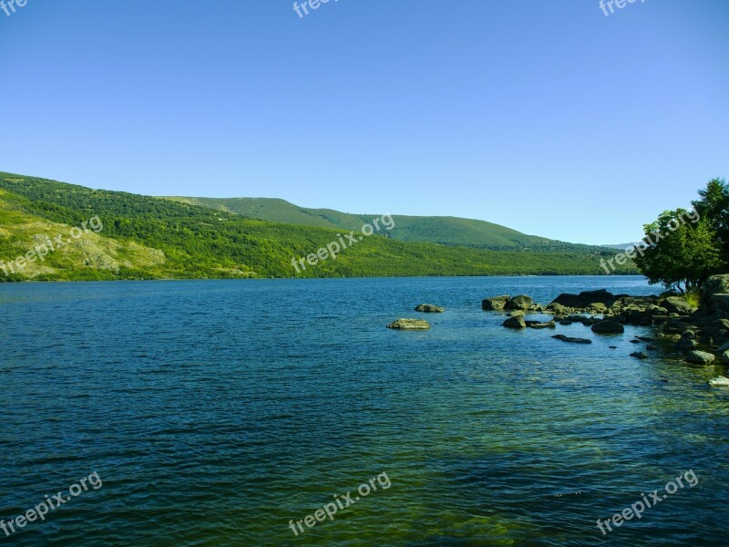 Lake Sanabria Water Sky Free Photos