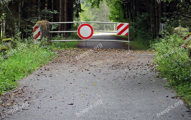 Barrier Away Road End Note