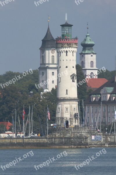 Lindau Port Harbour Entrance Water City