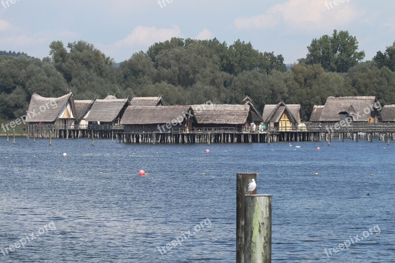 Stilt Houses Lake Constance Stilt Buildings Wooden Dwellings Stilt Village