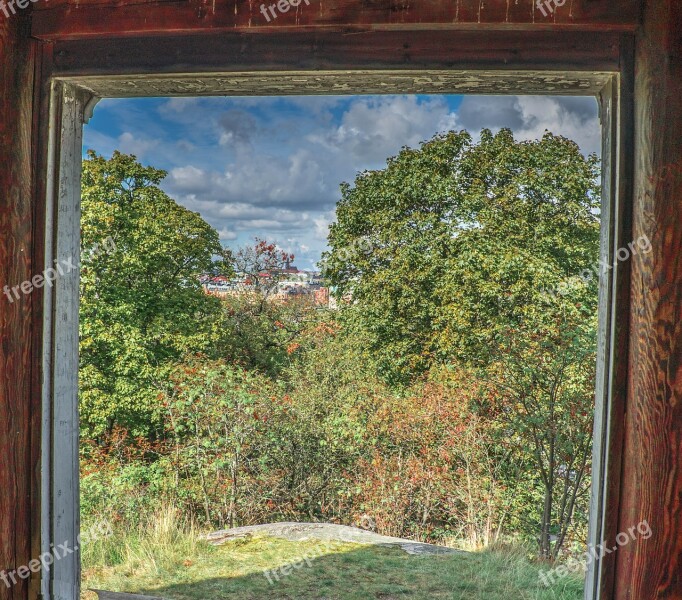 Skansen Doorway Sweden Stockholm Nature