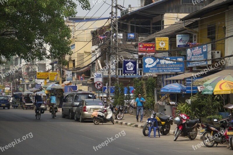 Laos Traffic Means Of Communication Free Photos