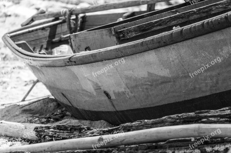 Boat Black And White Thailand Free Photos