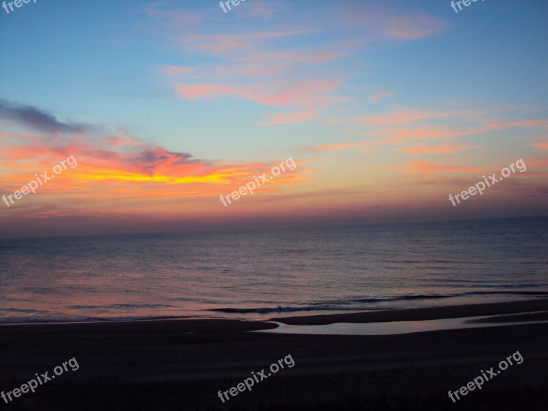 Bethany Beach Sunrise Atlantic Ocean Ocean Beach