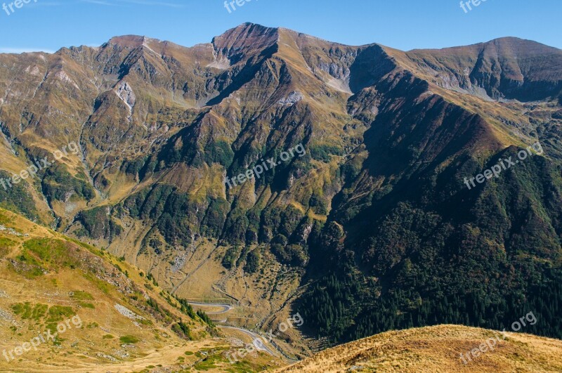 Transfagarasan Landscape Mountain Nature Natural