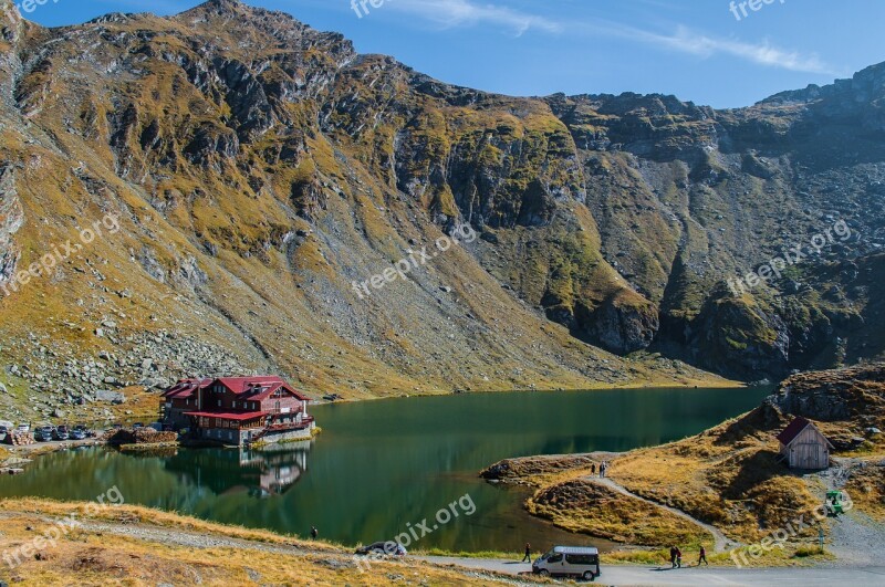 Bâlea Lake Transfagarasan Landscape Mountain Nature