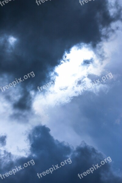 Storm Clouds Sky Blue Cloud Nature