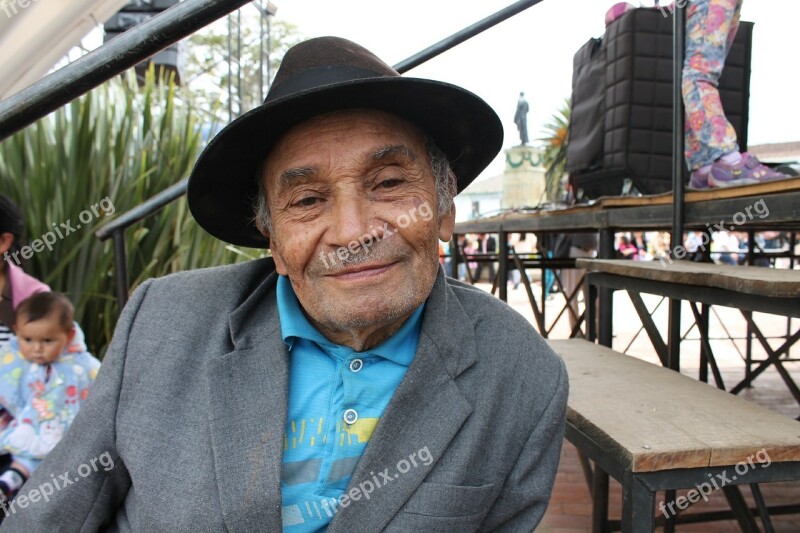 Grandfather Peasant Colombia Free Photos