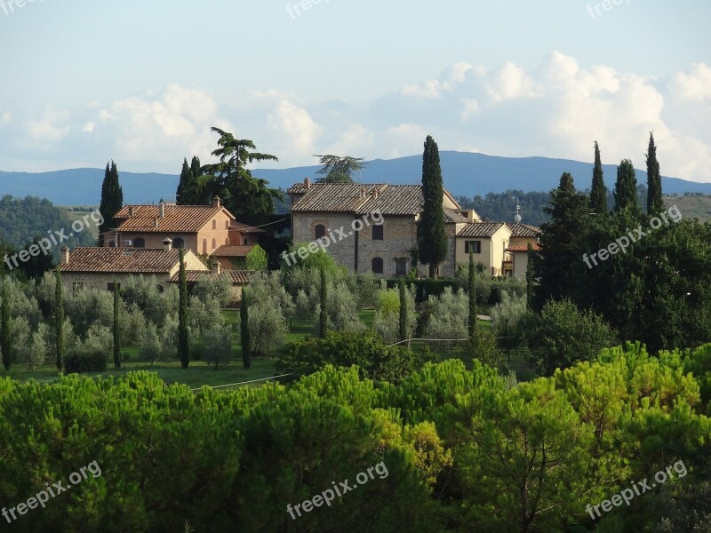 Firenze Evening Volterra Tuscany Free Photos