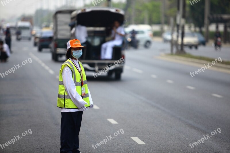 Thailand Road Woman People Traffic