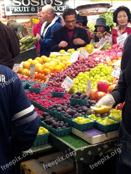 Farmers Market Fruit Vegetable Market Healthy