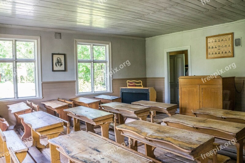 Classroom Skansen Stockholm Sweden Indoor