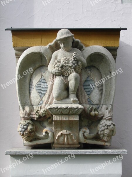 Sculpture Bavaria Art Stone Coat Of Arms