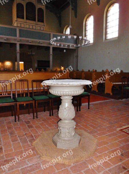 Baptismal Font Church Church Room Baptism Silent