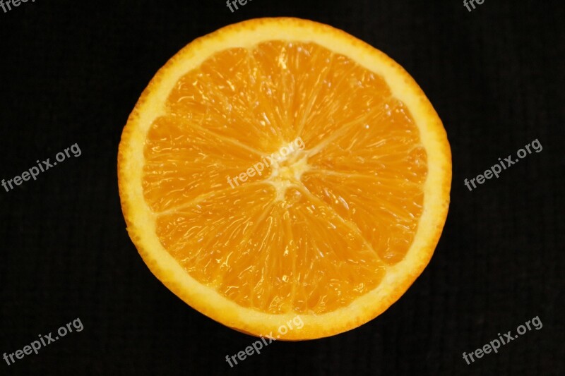 Orange Slice Fruit Food Juicy