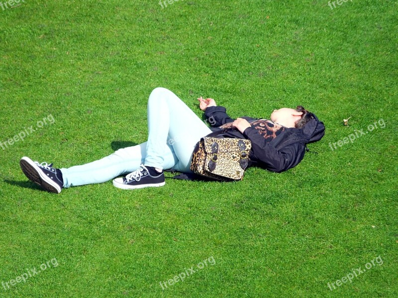 Relaxing Girl Woman Femme Sleeping