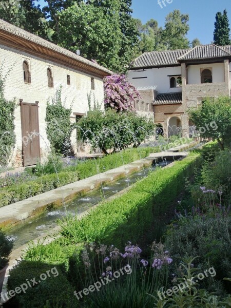 Generalife Palace Garden Spain Alhambra