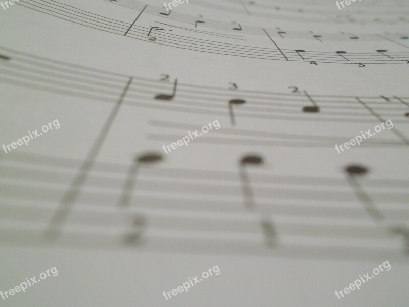 Music Notes Paper Musical Sound