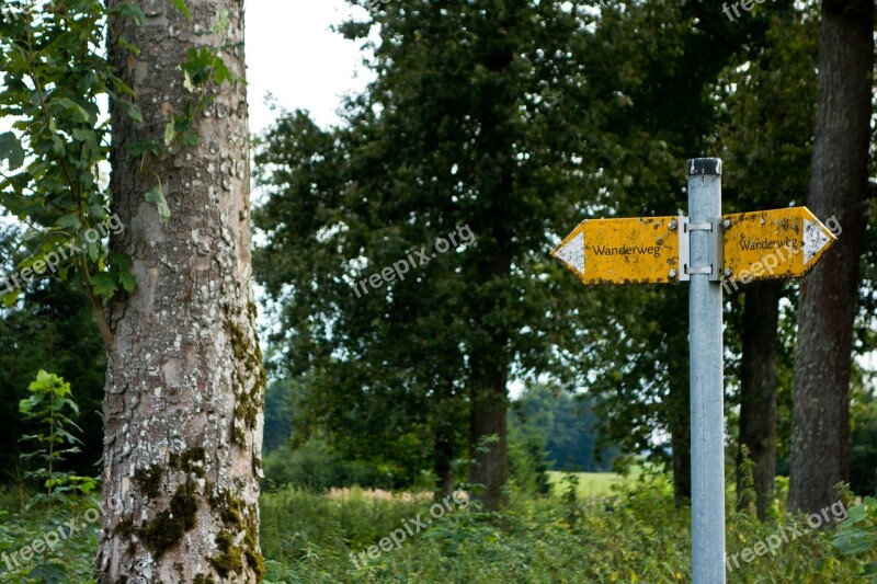 Trail Directory Shield Signposts Direction