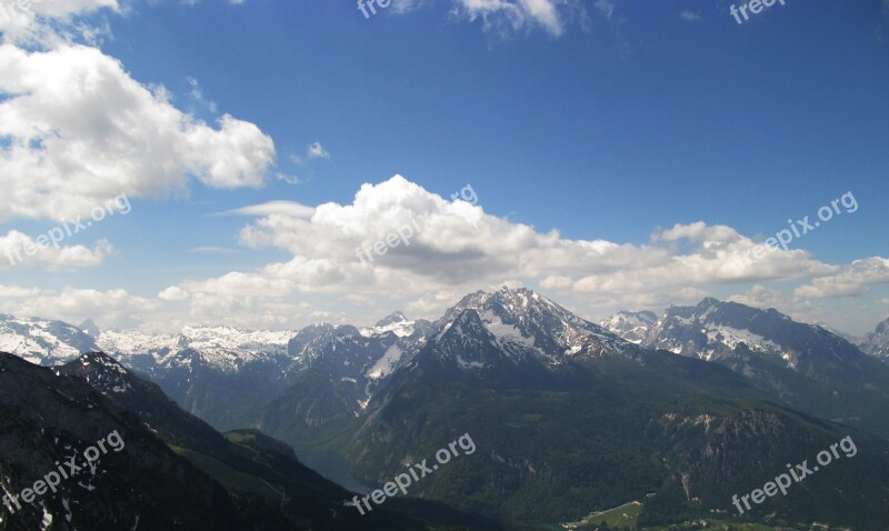 Mountains Alpine Mountain Landscape Panorama View Of The Alps