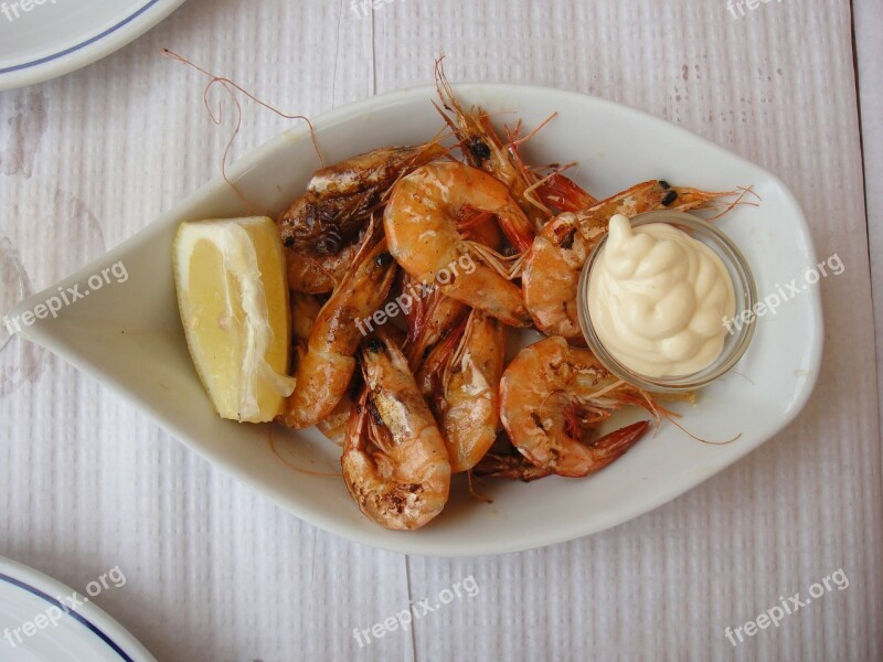 Prawns Appetizer Food Free Photos